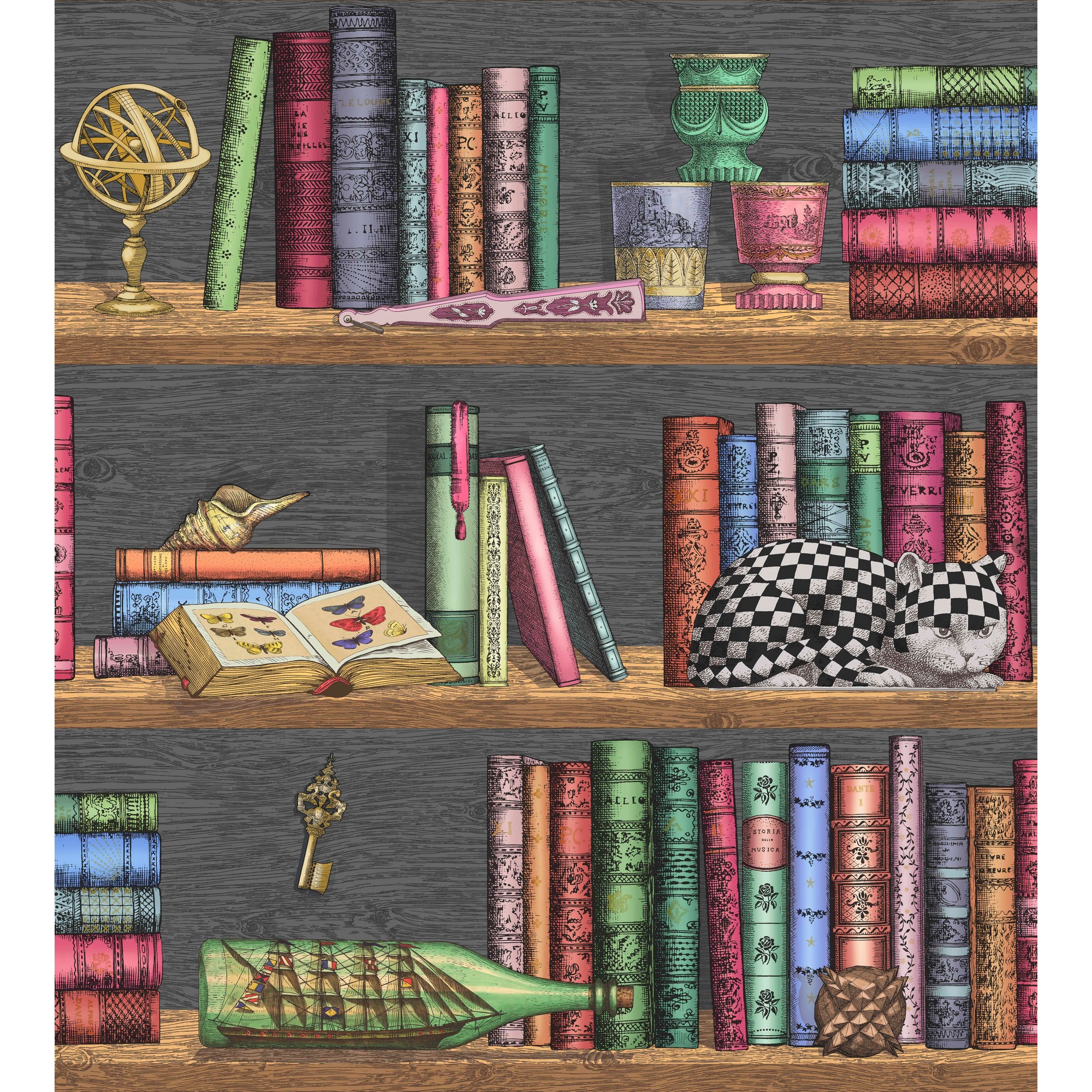 Libreria Wallpaper 13025 By Cole Son In Rich Multi